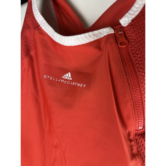NWT Adidas x Stella McCartney Barricade Tennis Tank Dark Callistos Red Sz Medium - Picture 11 of 13